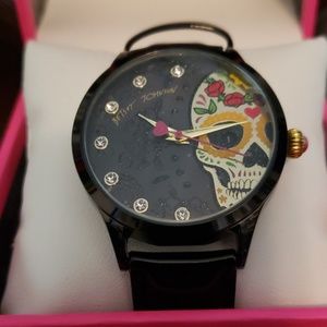 Betsey Johnson Accessories - Betsey Johnson sleek sugar skull black watch Betsey Johnson Accessories - Betsey Johnson sleek sugar skull black watch